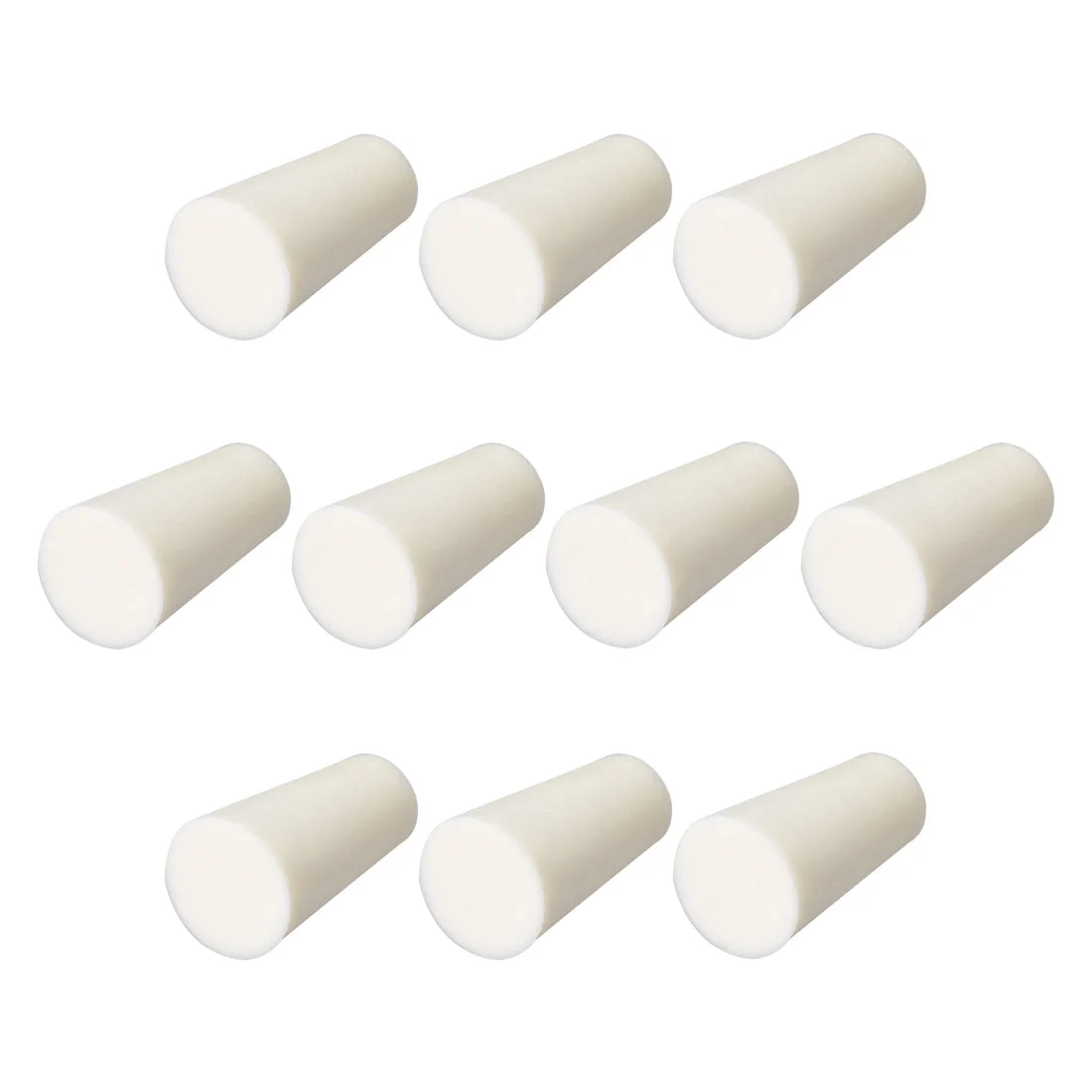 12-17mm Beige Drilled Silicone Stopper Plugs for Flask Test Tube Stopper 10pcs