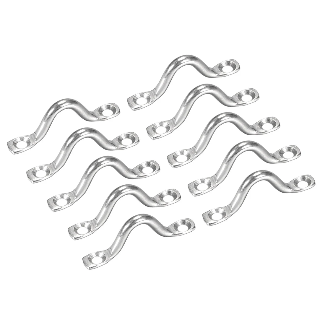 Pad Eye Straps Deck Loops 1.8" Stainless Steel Tie Down Buckle 10Pcs