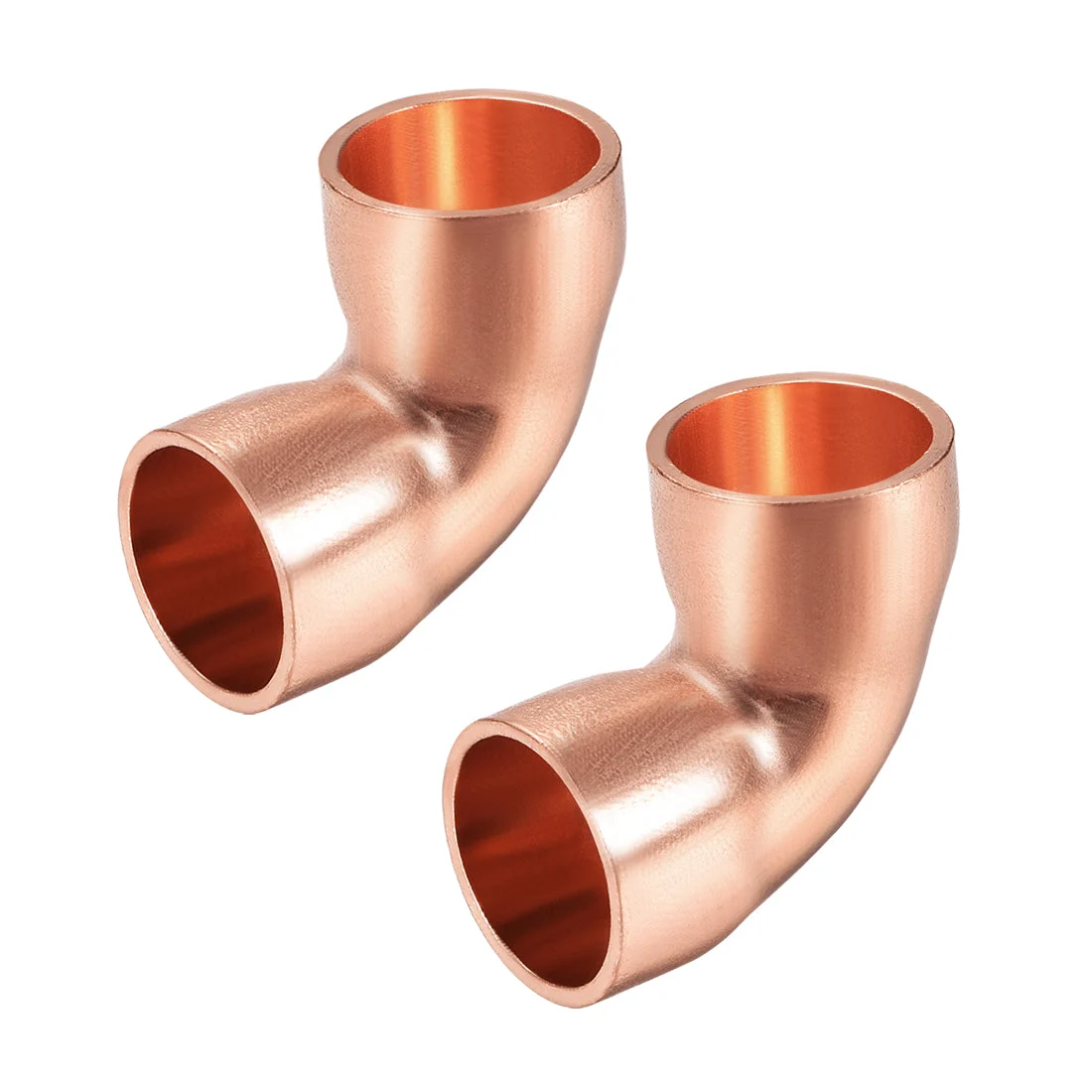 16mm ID Solder Ring Elbow 90 Degree Copper Fitting 1.8mm Thick 2pcs