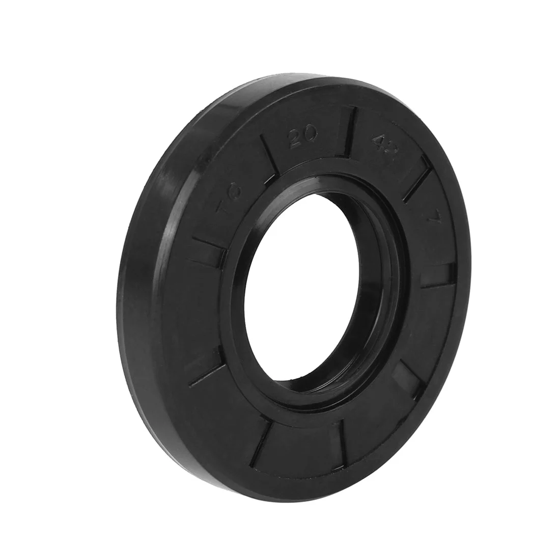 20mm x 42mm x 7mm Rubber Double Lip TC Type Oil Shaft Seal
