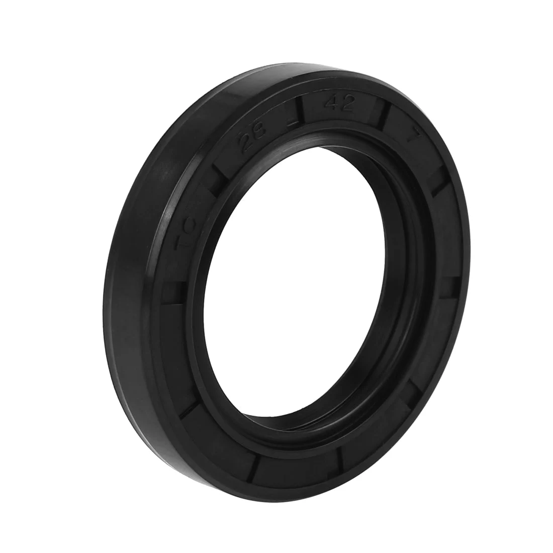 28mm x 42mm x 7mm Rubber Double Lip TC Type Oil Shaft Seal