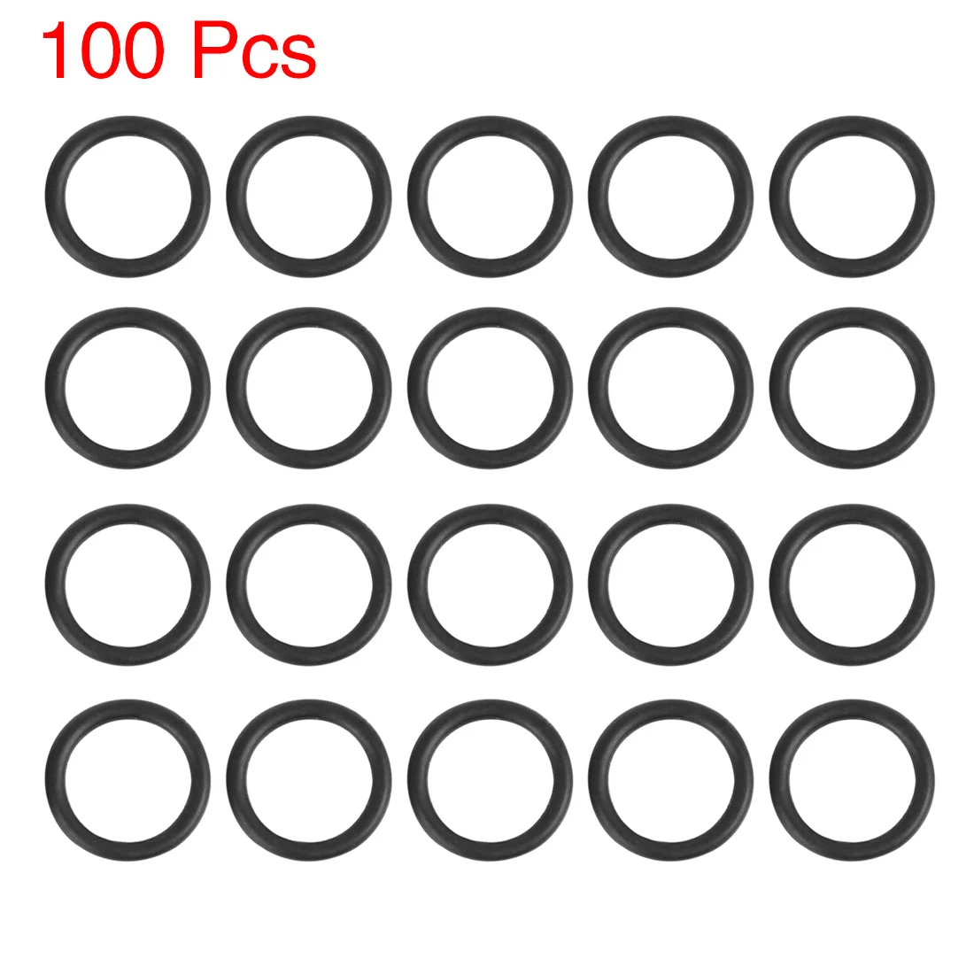 100pcs 8x1mm Nitrile Rubber O-rings Heat Resistant Sealing Ring Gaskets for Car