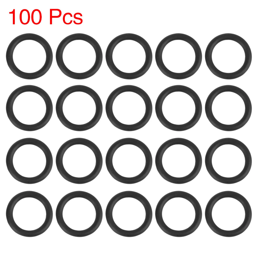 100pcs 10x1.5mm Nitrile Rubber O-rings Heat Resistant Sealing Ring Gaskets for Car