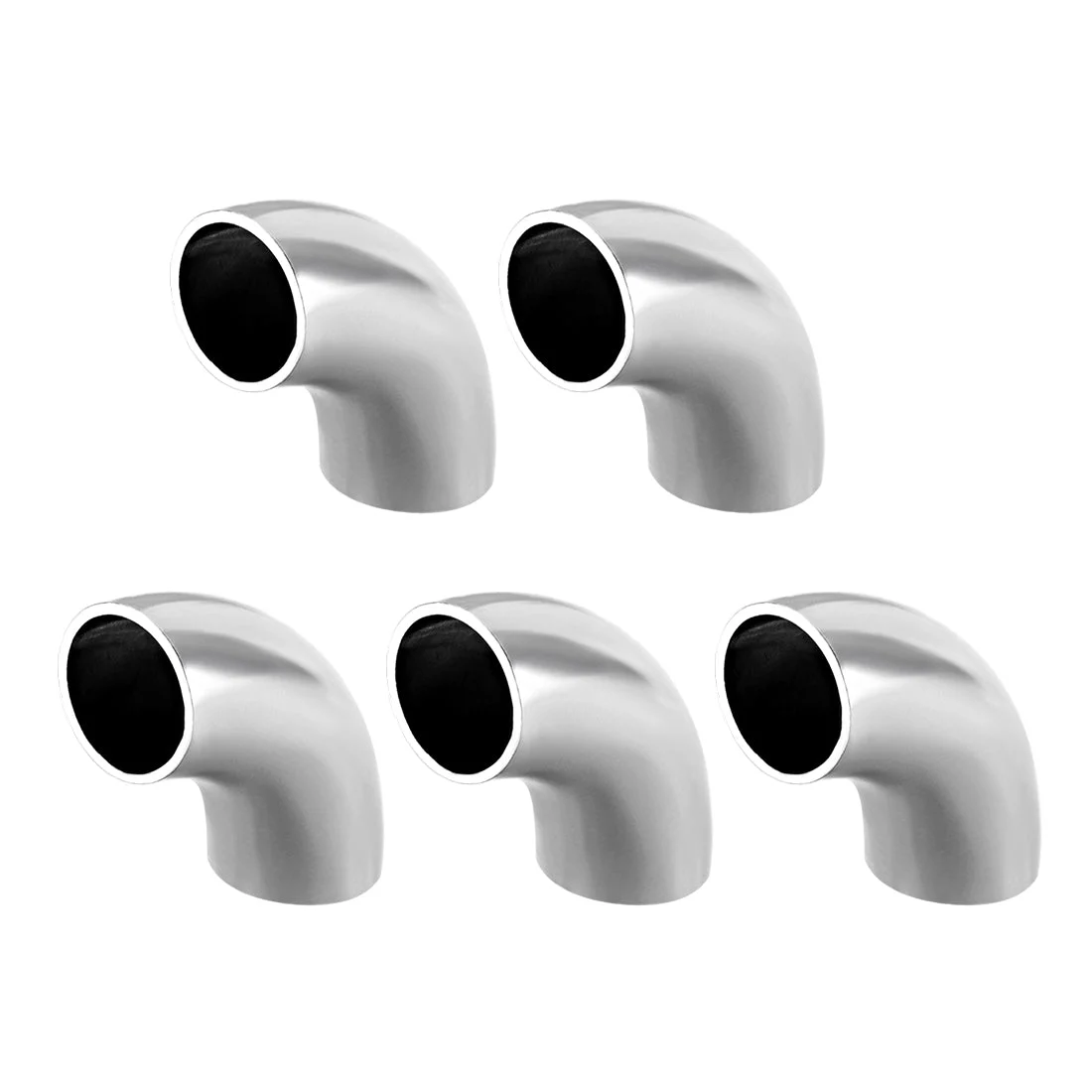 Stainless Steel 304 Pipe Fitting Long Radius 90 Degree Elbow Butt-Weld 5/8-inch OD 1.5mm Thick Pipe Size 5pcs