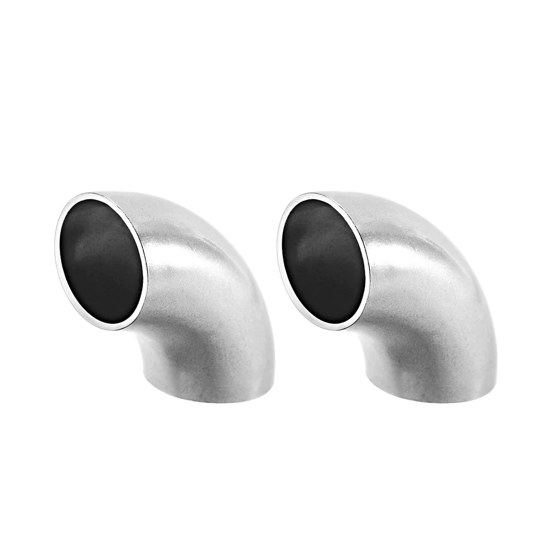 Stainless Steel 304 Pipe Long Radius 90 Degree Elbow Butt-Weld 1-inch OD 1.5mm Thick Pipe Size 2pcs