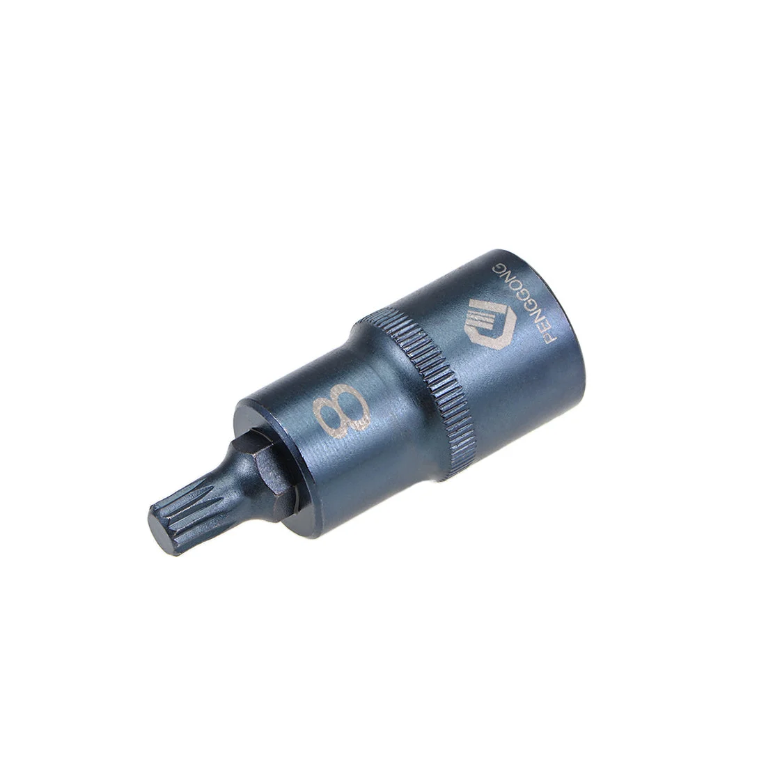 1/2-Inch Drive x M8 Triple Square Spline Bit Socket, Metric 2" Length