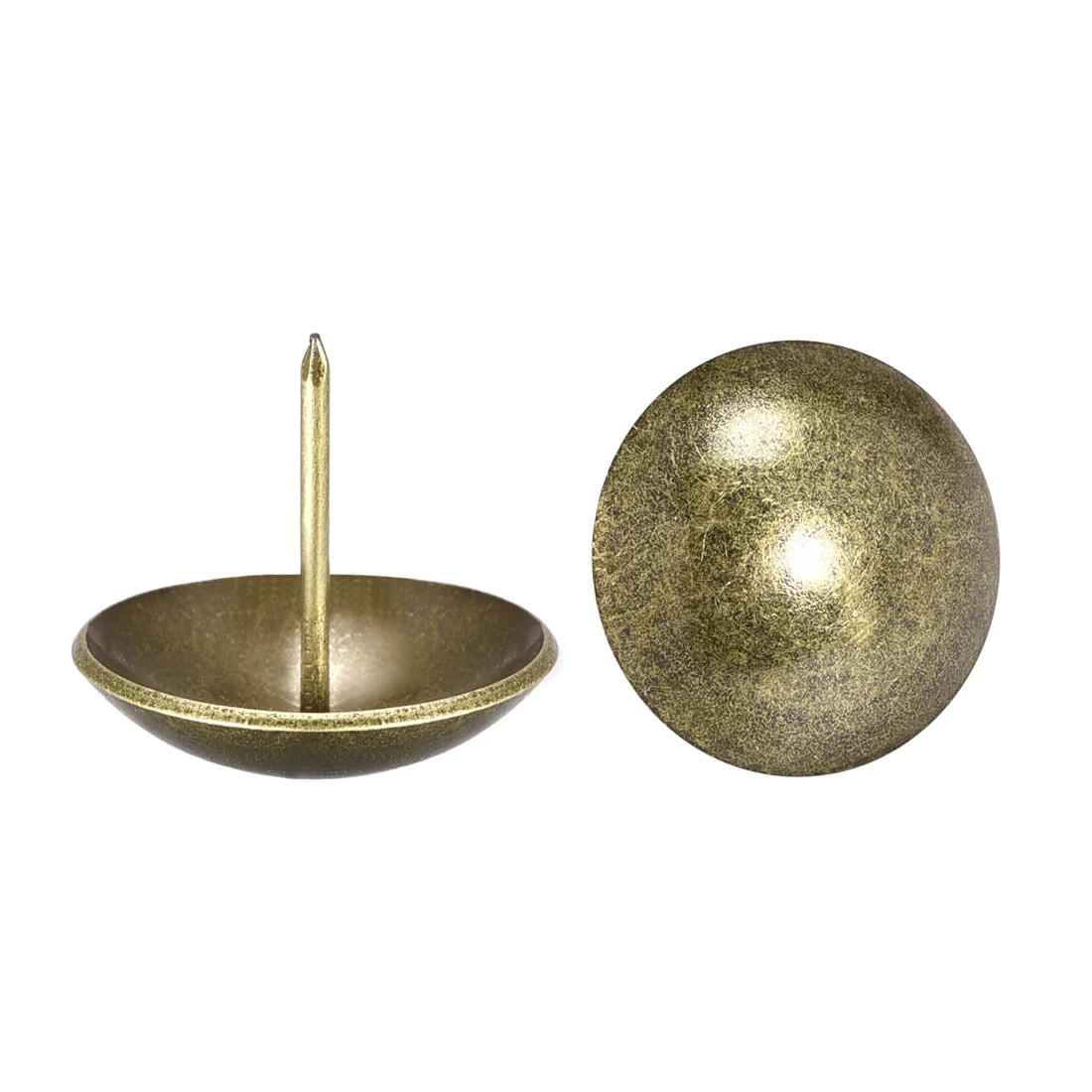 Upholstery Nails Tacks 30mm Dia 26mm Height Antique Round Thumb Push Pins Bronze Tone 20 Pcs