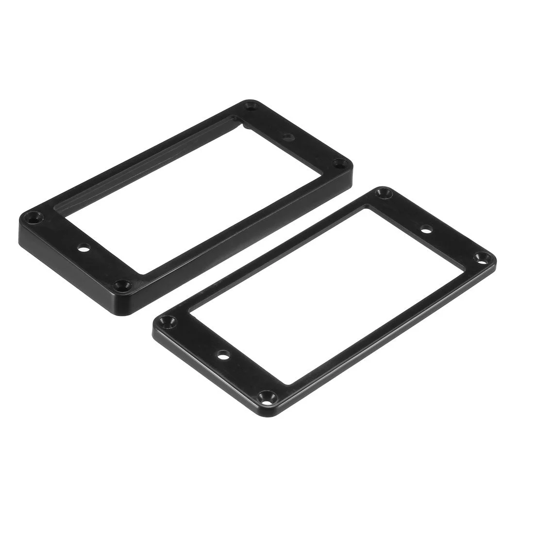Humbucker Pickup Ring Pickup Mounting Frame Flat Bottom 35 for Neck and 79 for Bridge Pickup Black 2Set