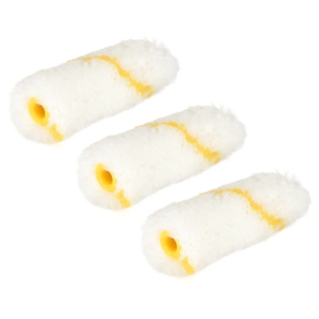 Uxcell Paint Roller Cover 3 Inch 76mm Mini Acrylic Fiber Brush for Household Wall Painting Treatment 3pcs