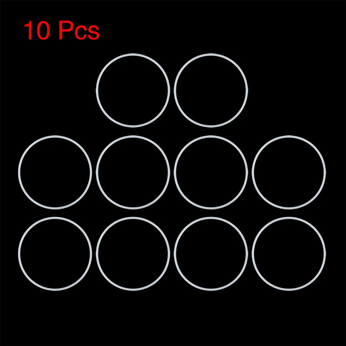 Silicone O-Rings, 100mm OD 93mm ID 3.5mm Width VMQ Seal Gasket for Compressor Valves Pipe Repair, White, Pack of 10