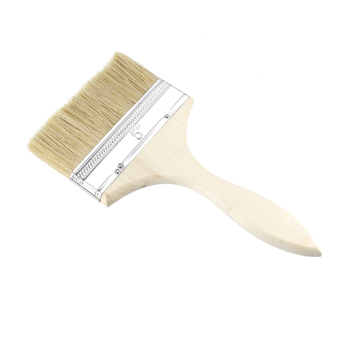 5 Inch Chip Paint Brush Synthetic Bristle with Wooden Grip for Wall Treatment 2pcs