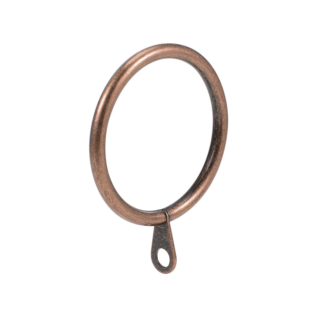 Curtain Rings Metal 38mm Inner Dia Drapery Ring for Curtain Rods Red Bronze 14 Pcs