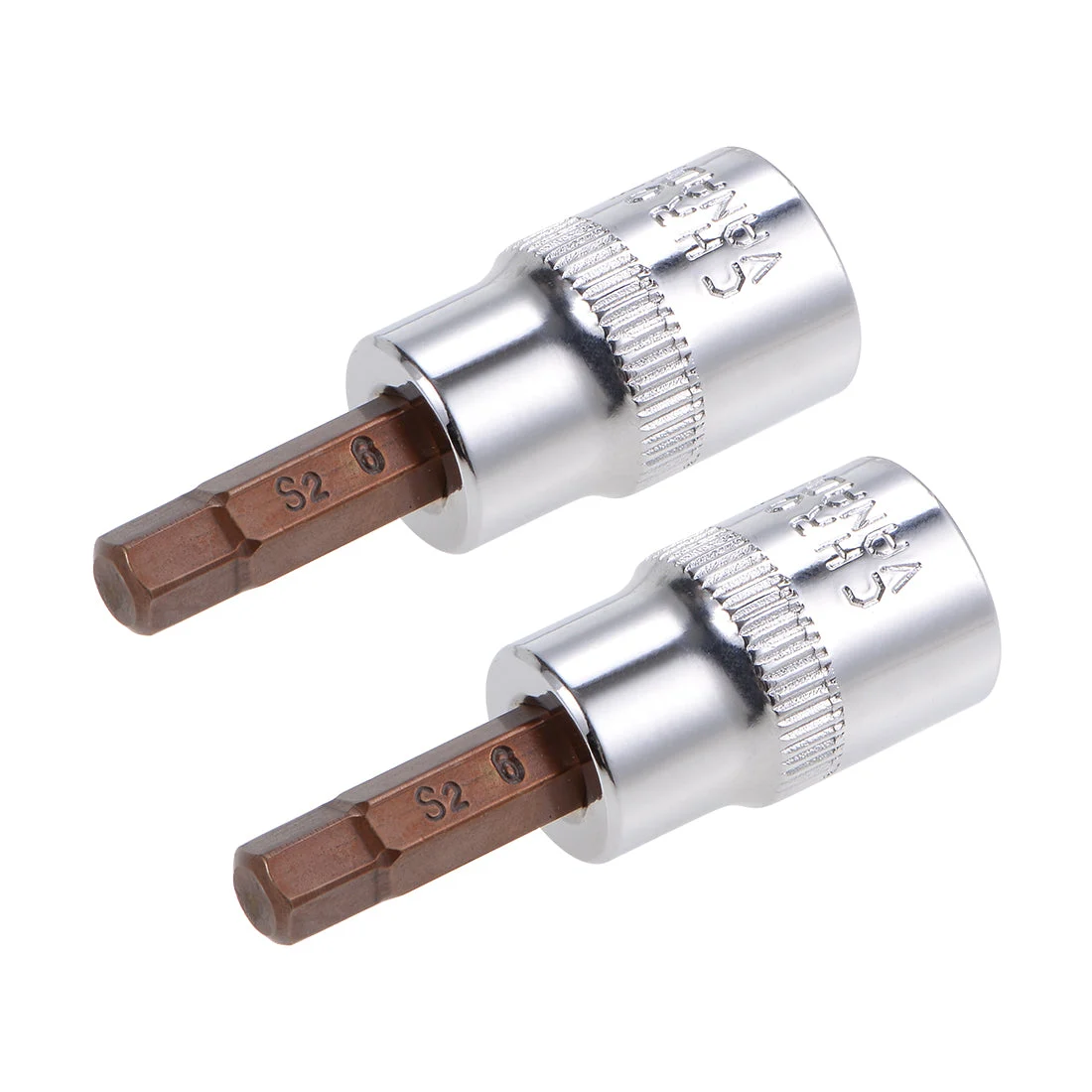 3/8" Drive x 6mm Hex Bit Socket, Standard Metric, S2 & Cr-V Steel