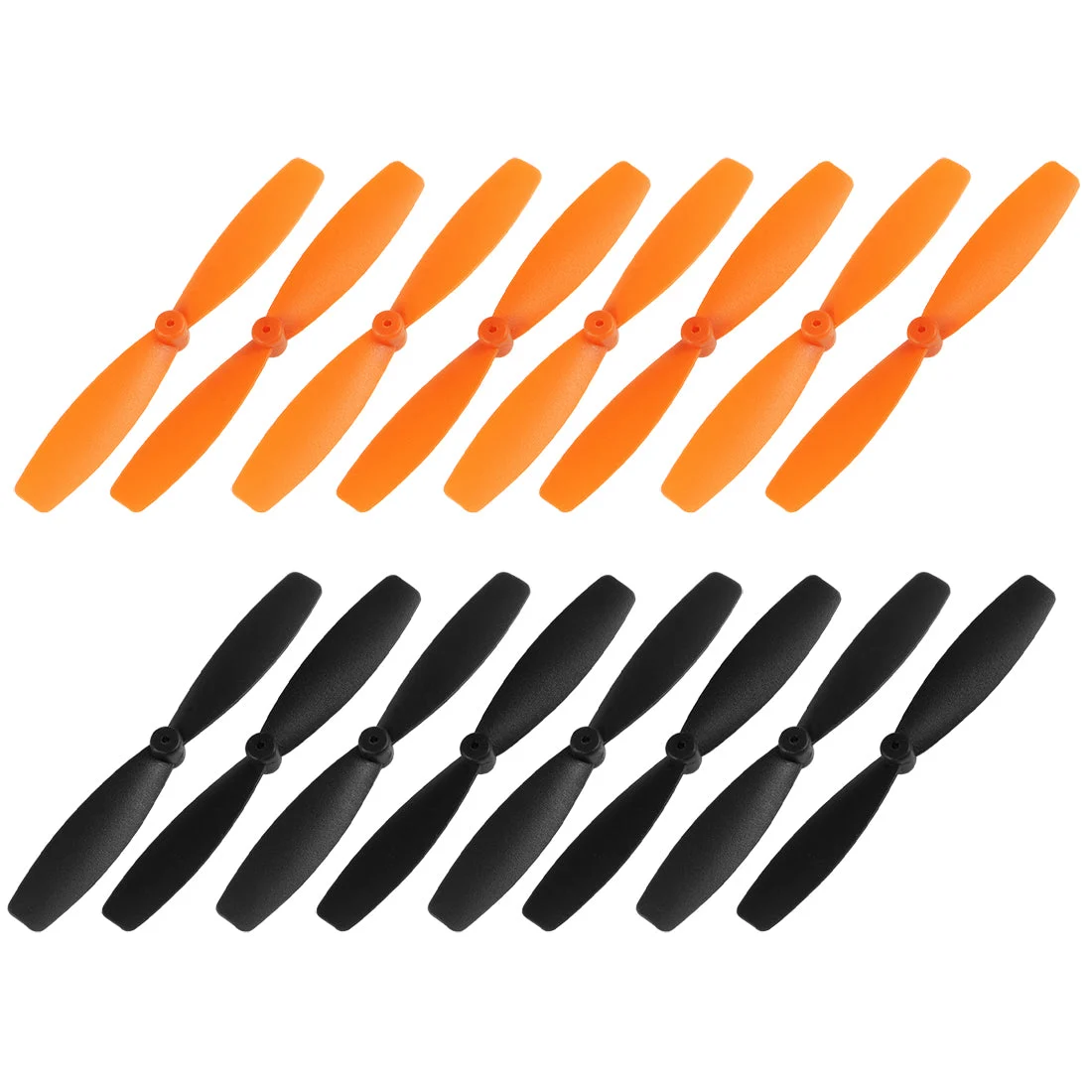 RC Propellers 55mm CW CCW 2-Vane Main Rotors Black Orange 8 Pairs