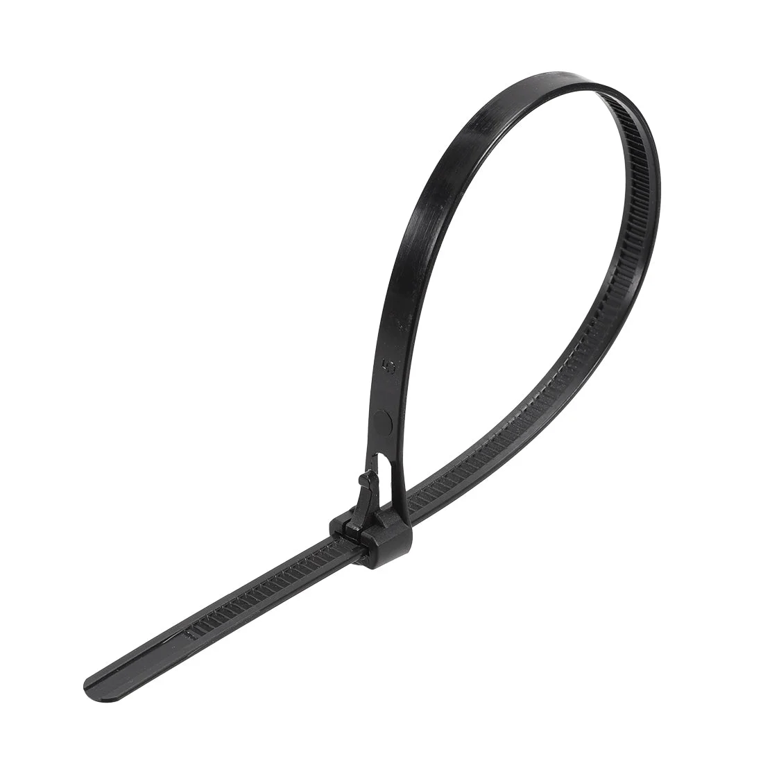Reusable Cable Zip Ties 12 Inch Releasable Nylon Wire Slipknot Strap Black 50pcs