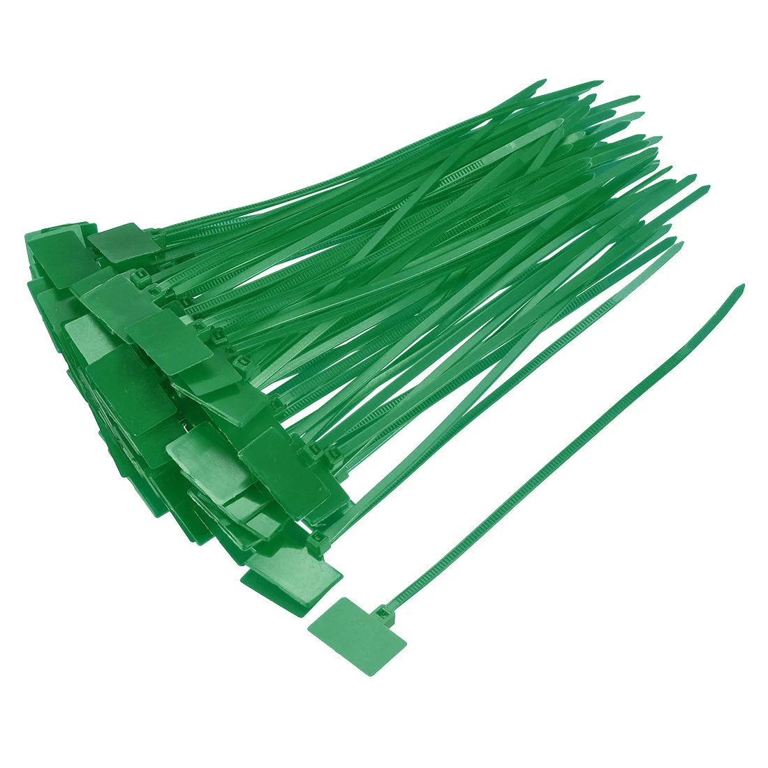 Cable Zip Ties 6 Inch Label Tag Mark Self-Locking Nylon Wire Strap Green 120pcs