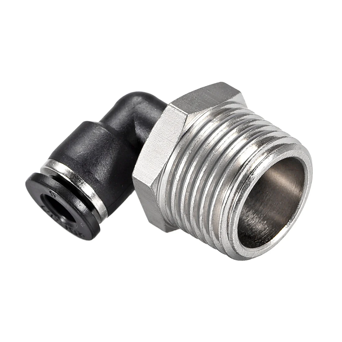 Push to Connect Tube Fitting Male Elbow 6mm Tube OD x 1/2 NPT Thread Pneumatic Air Push Fit Lock Fitting