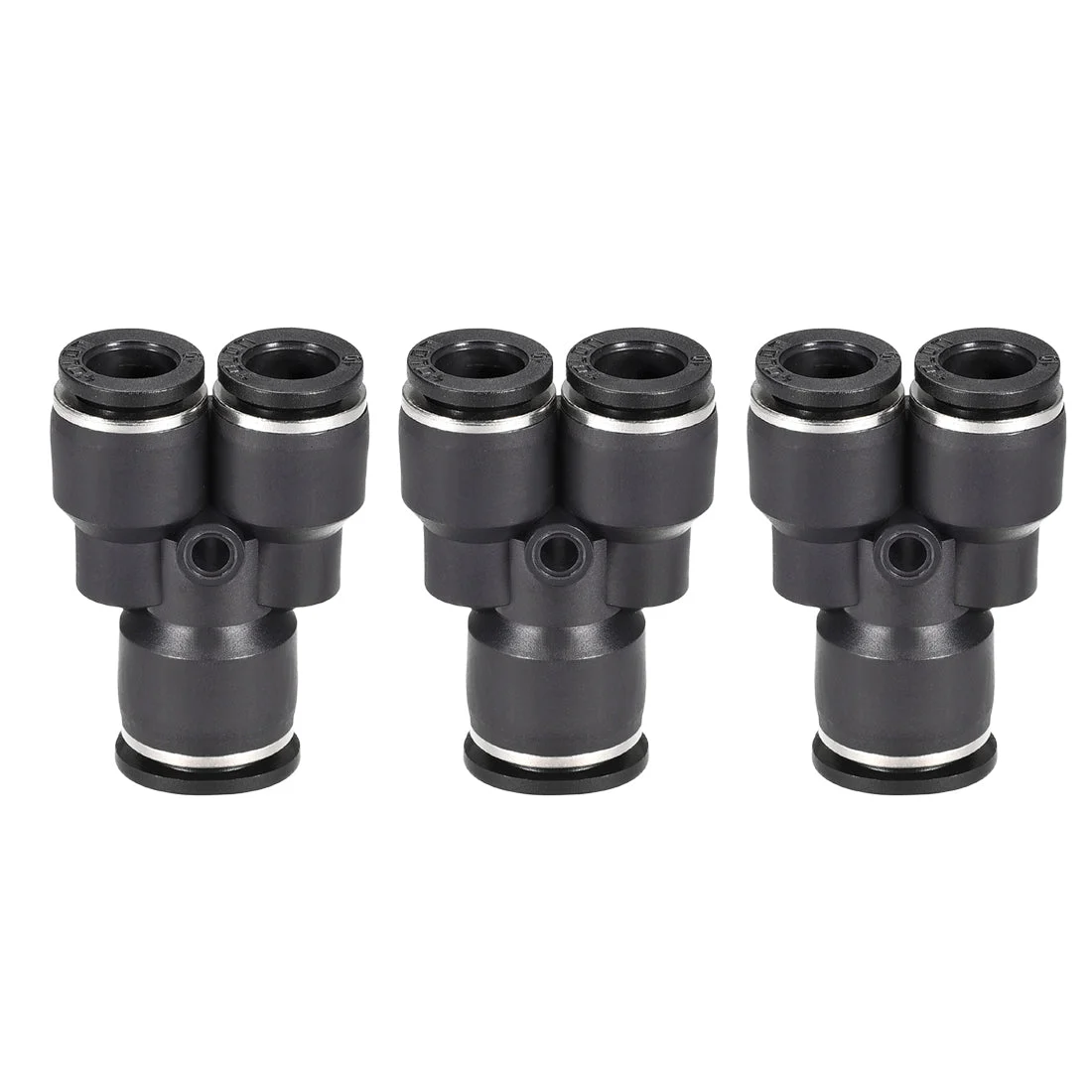 Plastic Connect Y Splitter Push To Tube Fittings 12mm X 10mm OD Push Lock 3pcs