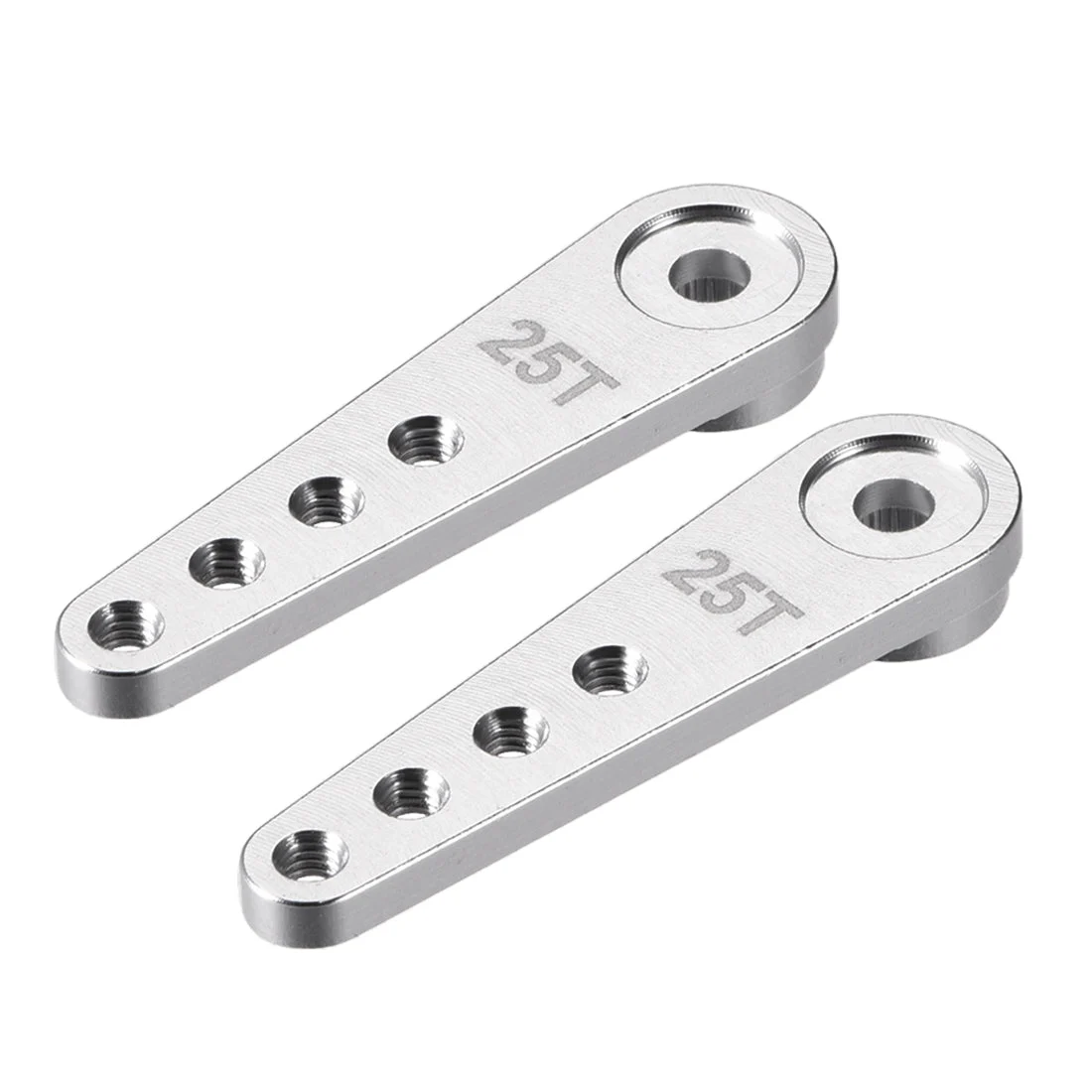 2PCS Aluminum 25T Servo Horn for Futaba Savox RC Model Car Boat - Silver Tone