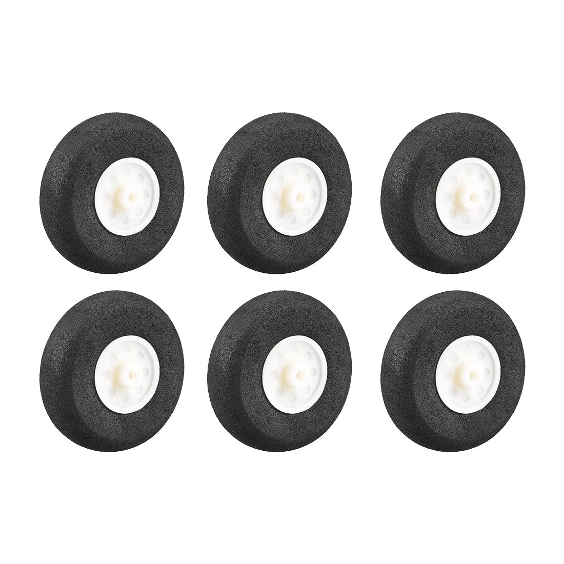 RC Airplane Wheels - 6PCS RC Airplane Aircraft Sponge Wheels 1.77 inch x 0.1 inch