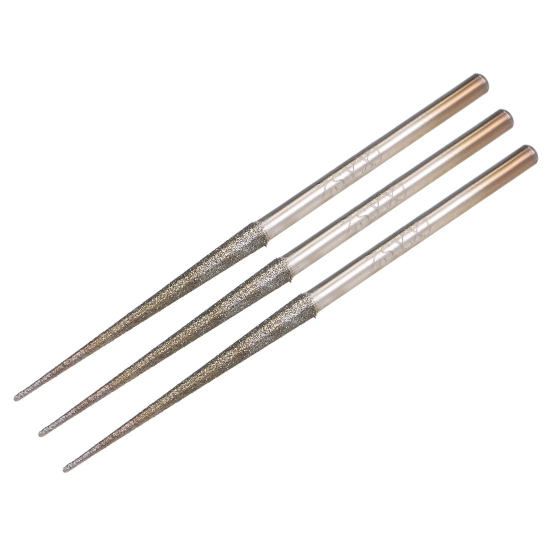 Mini Diamond Burrs Grinding Drill Bits for Rotary Tool 2.35mm Shank 2.6mm Conial 3 Pcs