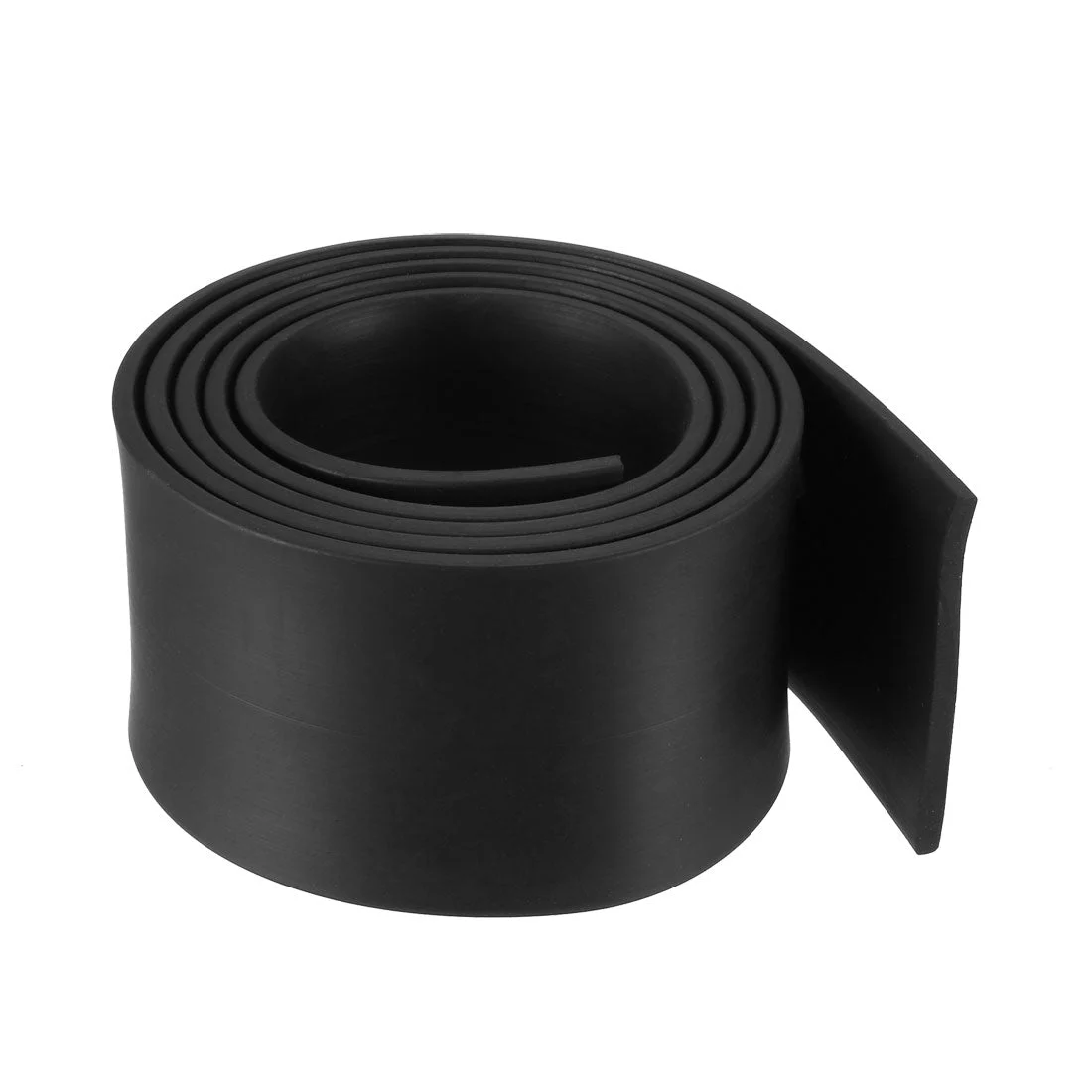 Solid Rectangle Rubber Seal Strip 45mm Wide 3mm Thick, 1 Meter Long Black