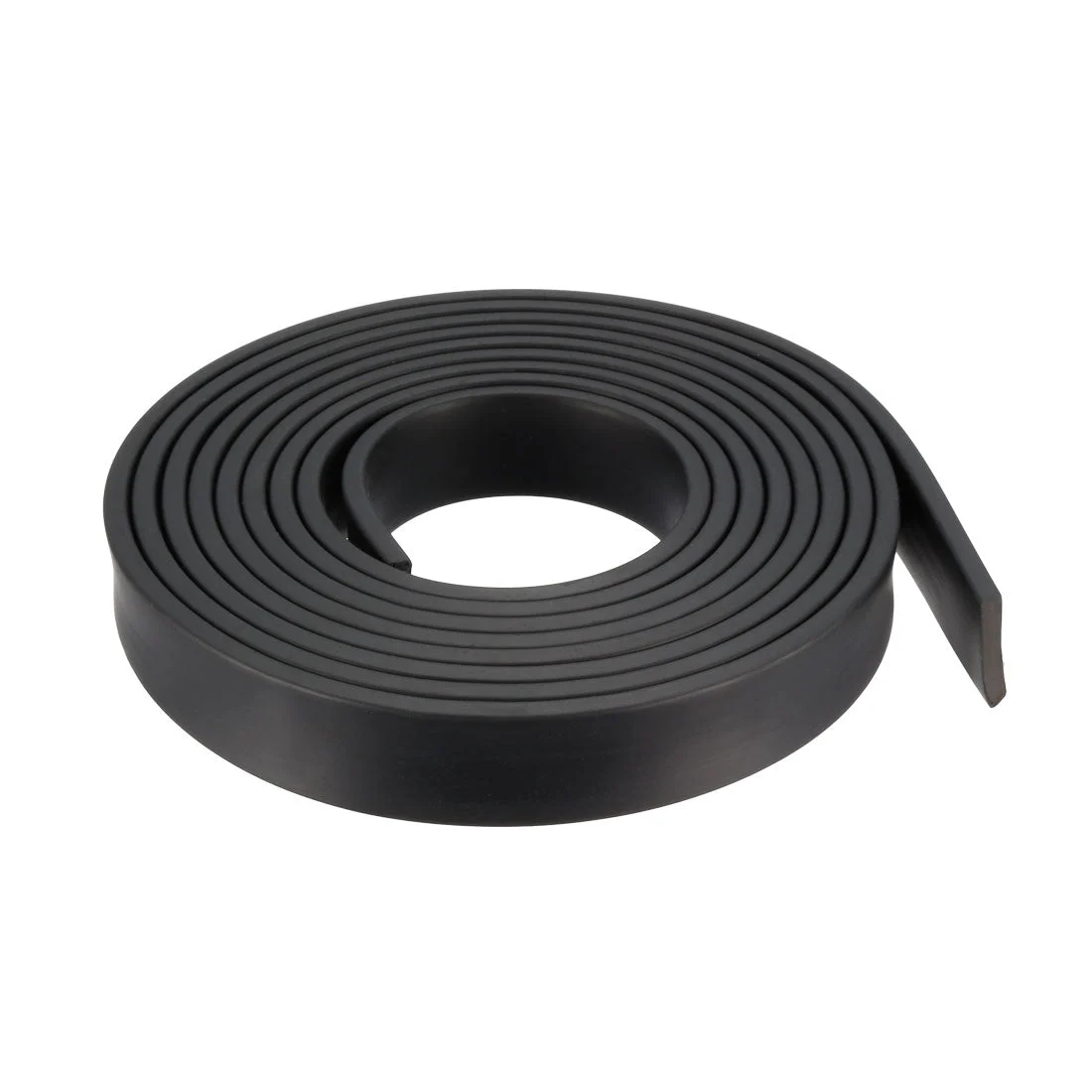 Uxcell Solid Rectangle Rubber Seal Strip 25mm Wide 5mm Thick, 3 Meters Long Black