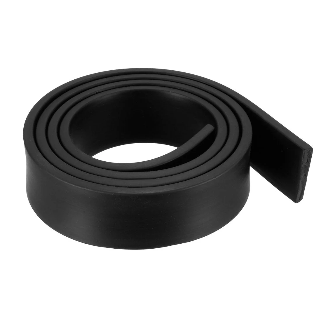Solid Rectangle Rubber Seal Strip 30mm Wide 5mm Thick, 1 Meter Long Black