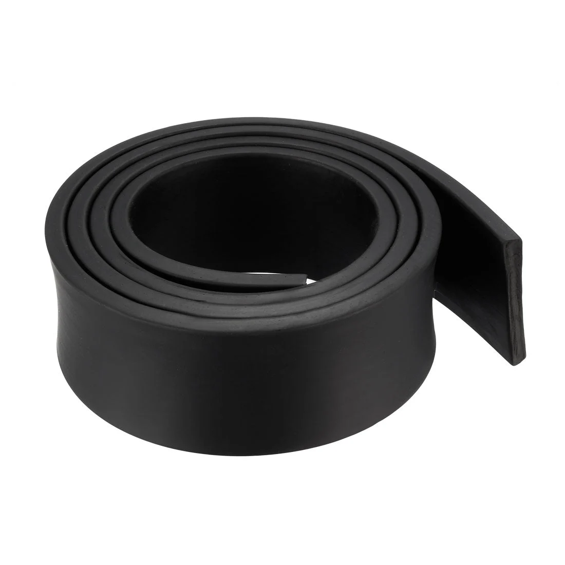 Solid Rectangle Rubber Seal Strip 40mm Wide 5mm Thick, 1 Meter Long Black