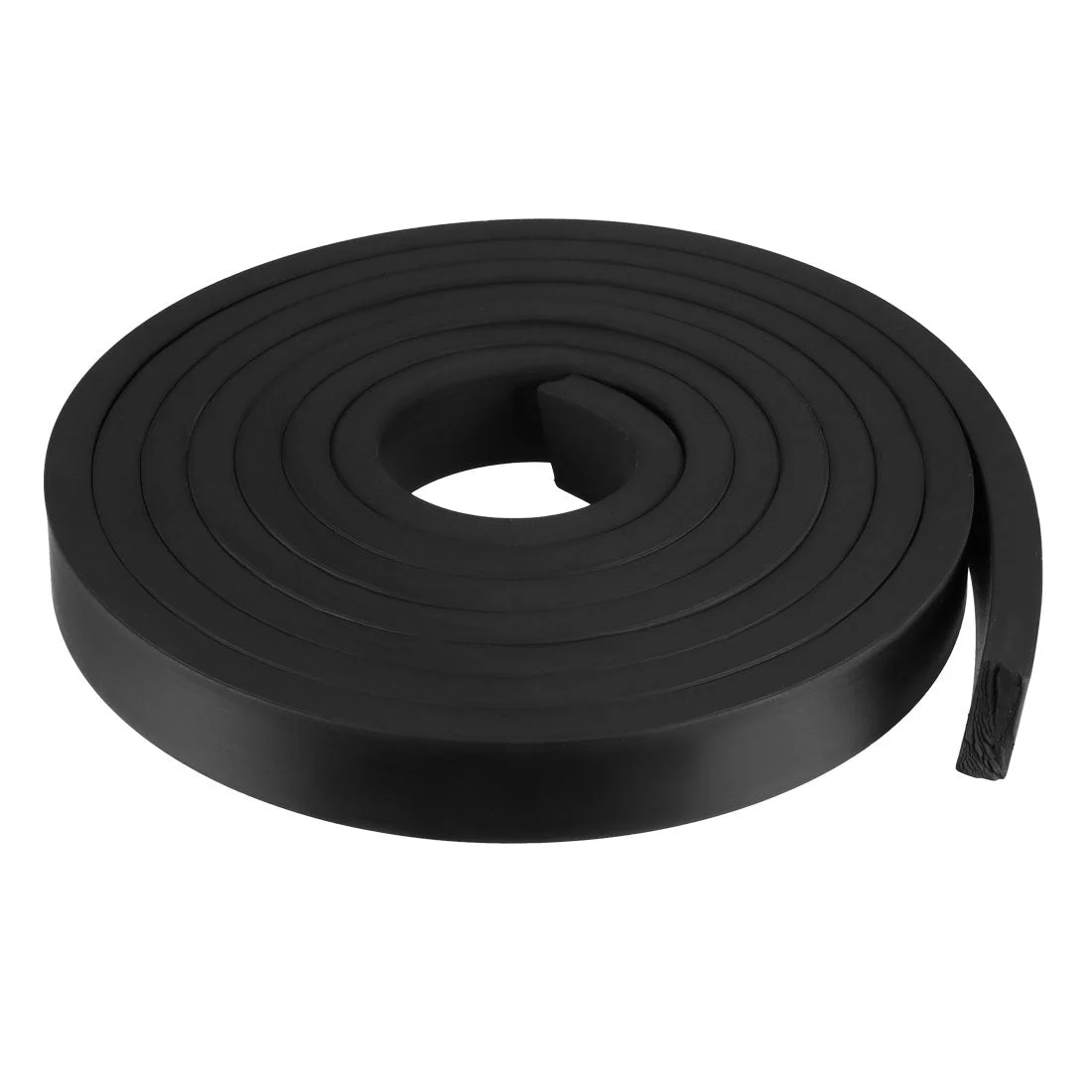Uxcell Solid Rectangle Rubber Seal Strip 25mm Wide 10mm Thick, 3 Meters Long Black