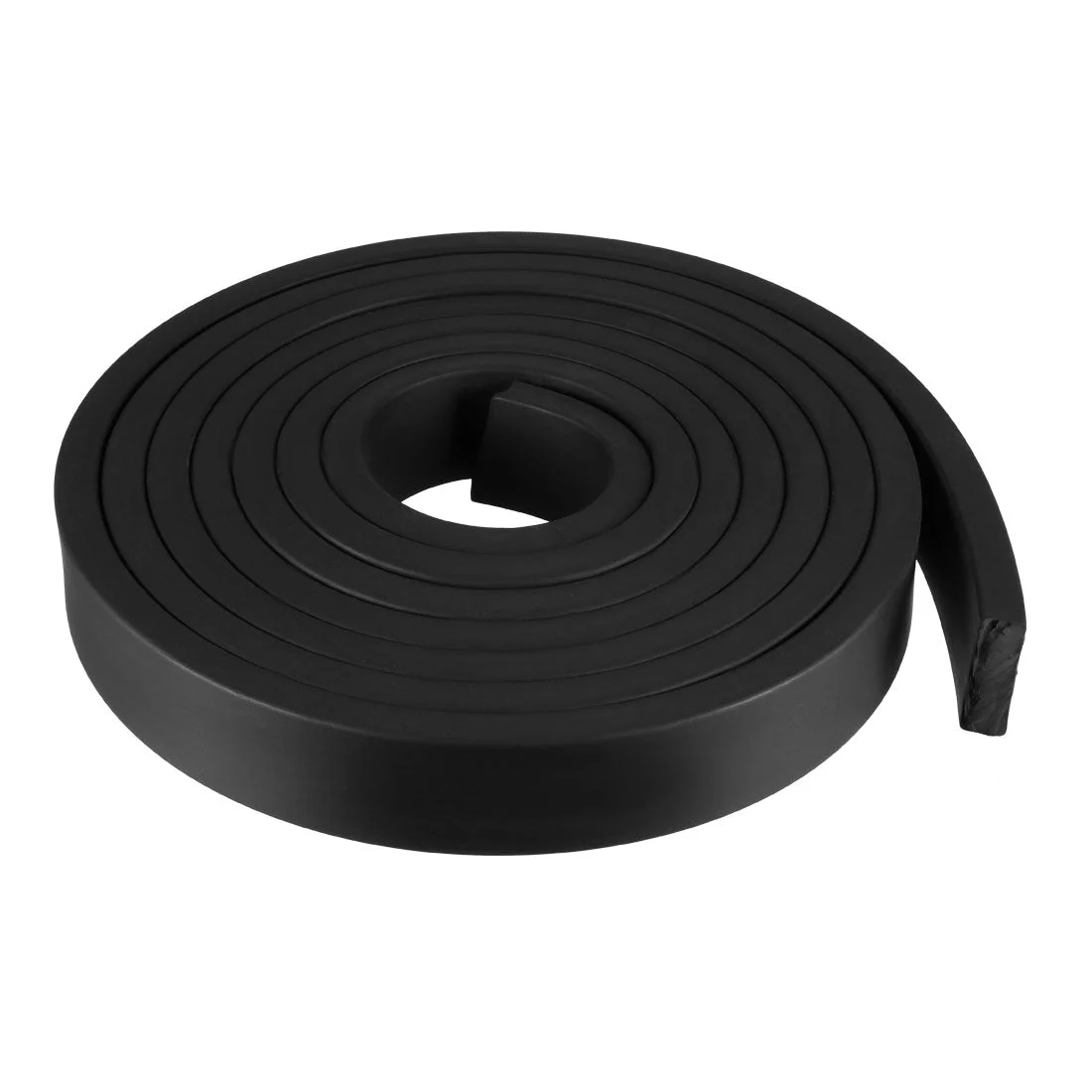 Uxcell Solid Rectangle Rubber Seal Strip 30mm Wide 10mm Thick, 3 Meters Long Black