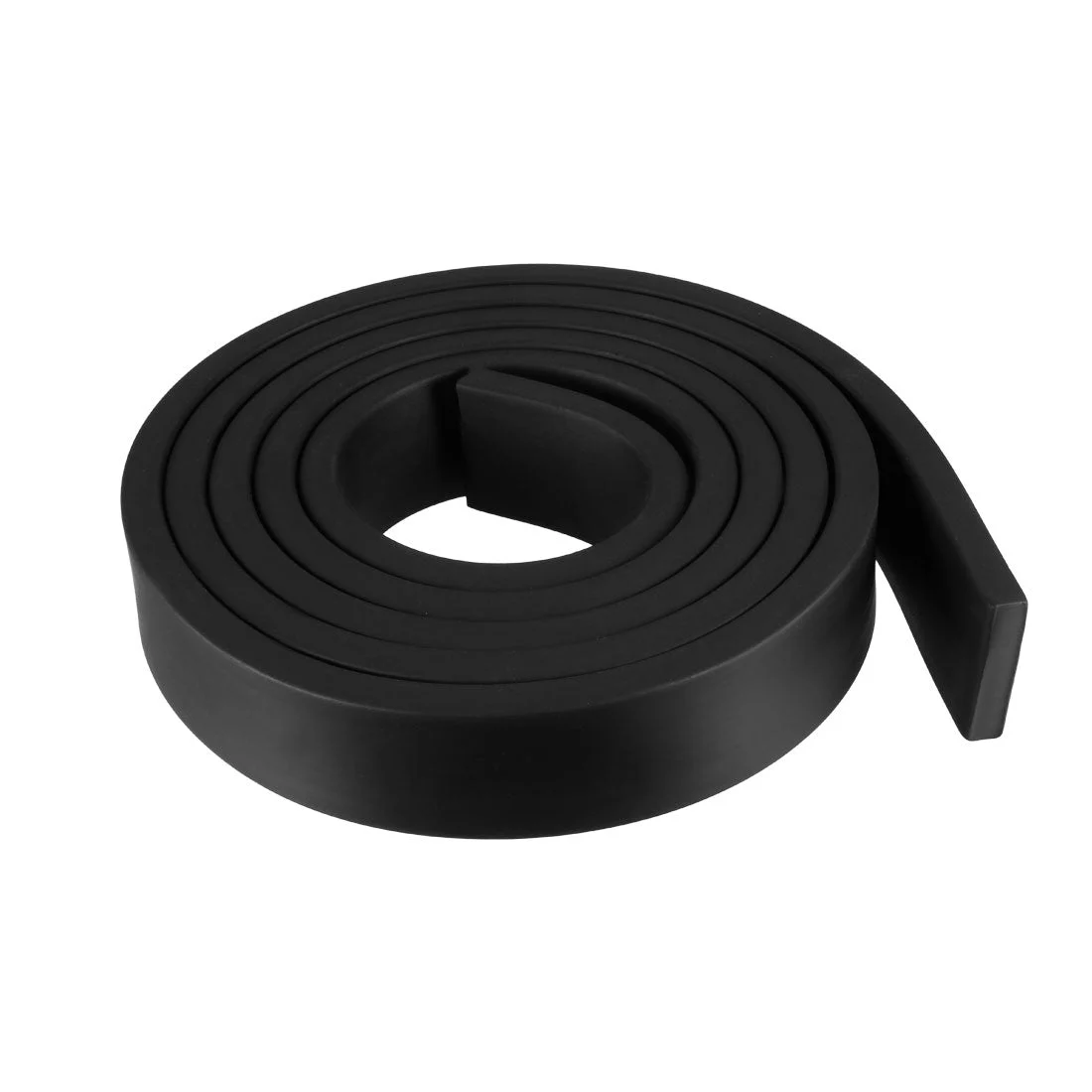 Uxcell Solid Rectangle Rubber Seal Strip 35mm Wide 10mm Thick, 2 Meters Long Black