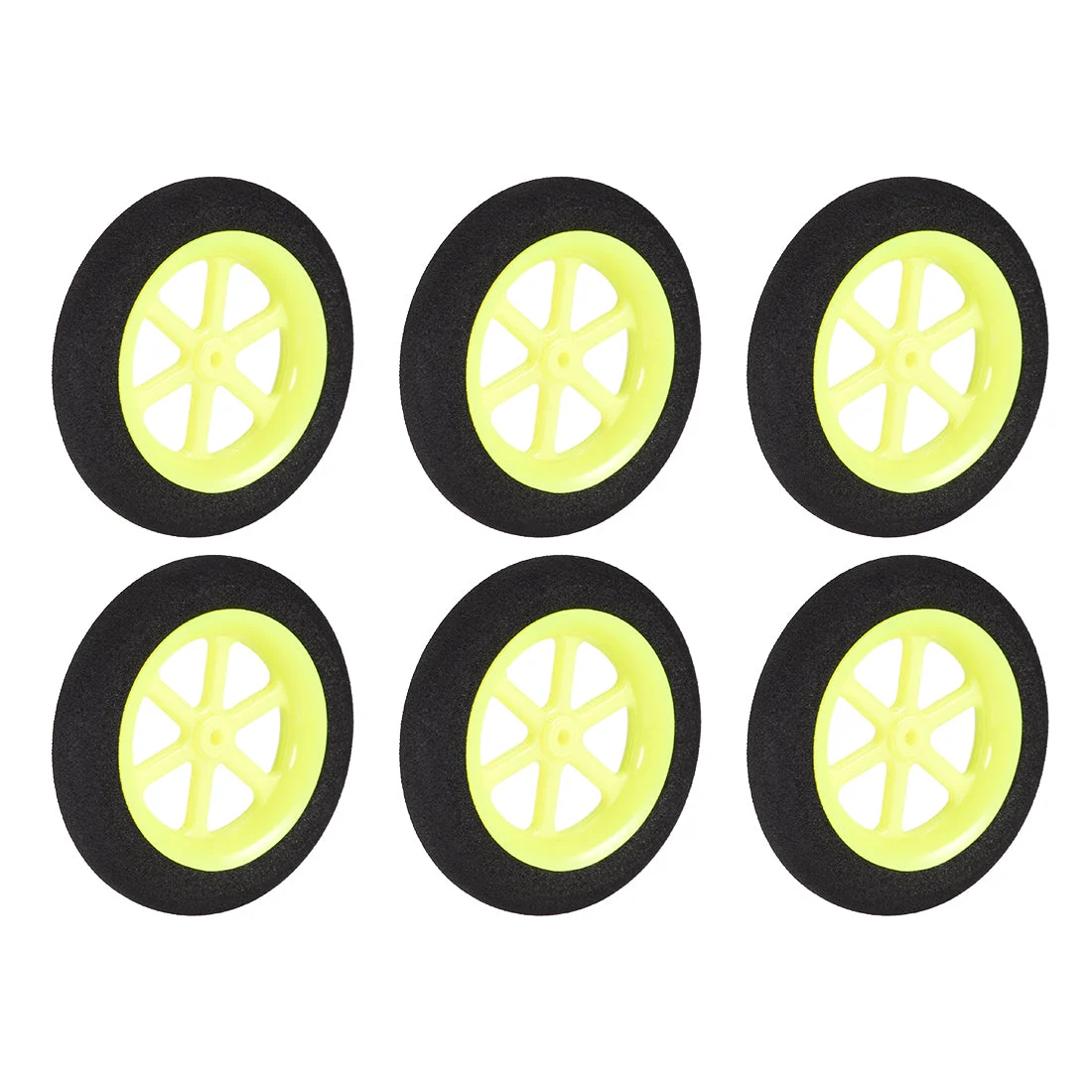 RC Model Plane Aircraft Wheel Micro Sport Wheel 0.07 Inch X 1.81 Inch - 6PCS