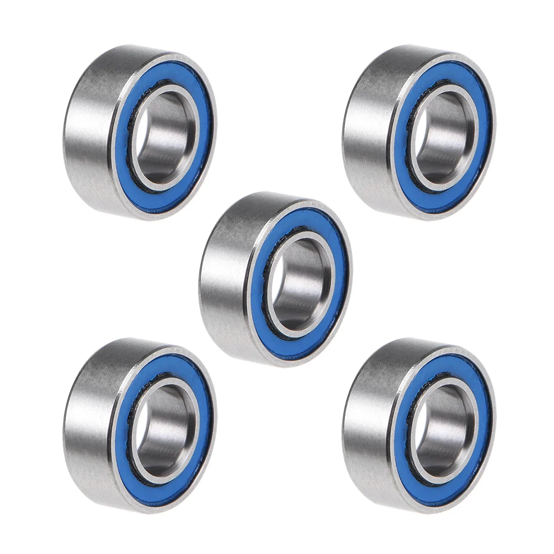 MR84-2RS Ball Bearings Z2 4x8x3mm Double Sealed Chrome Steel 5pcs
