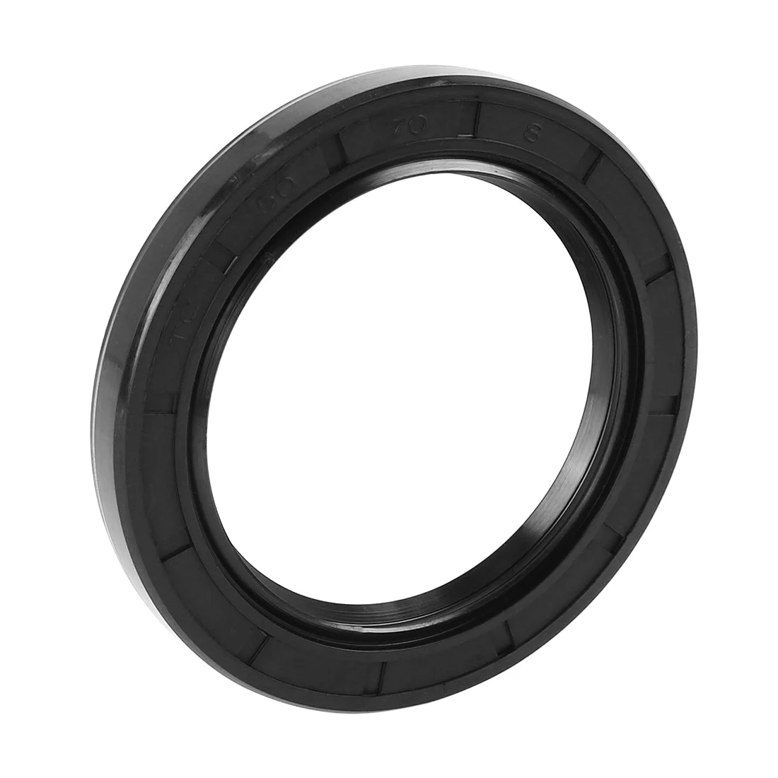 50mm x 70mm x 8mm Black Rubber Cover Double Lip TC Oil Shaft Seal