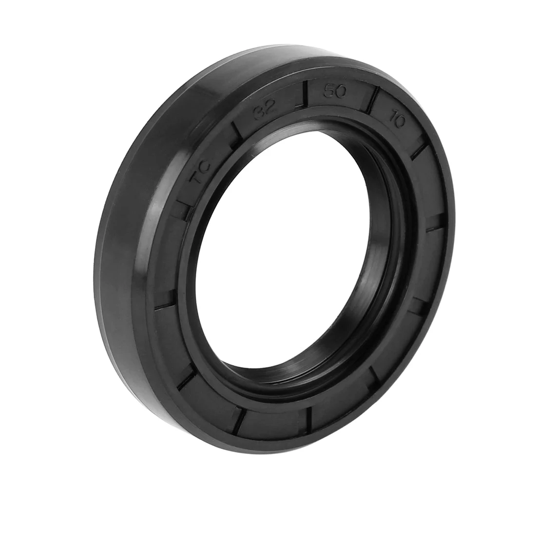 32mm x 50mm x 10mm Black Rubber Cover Double Lip TC Oil Shaft Seal