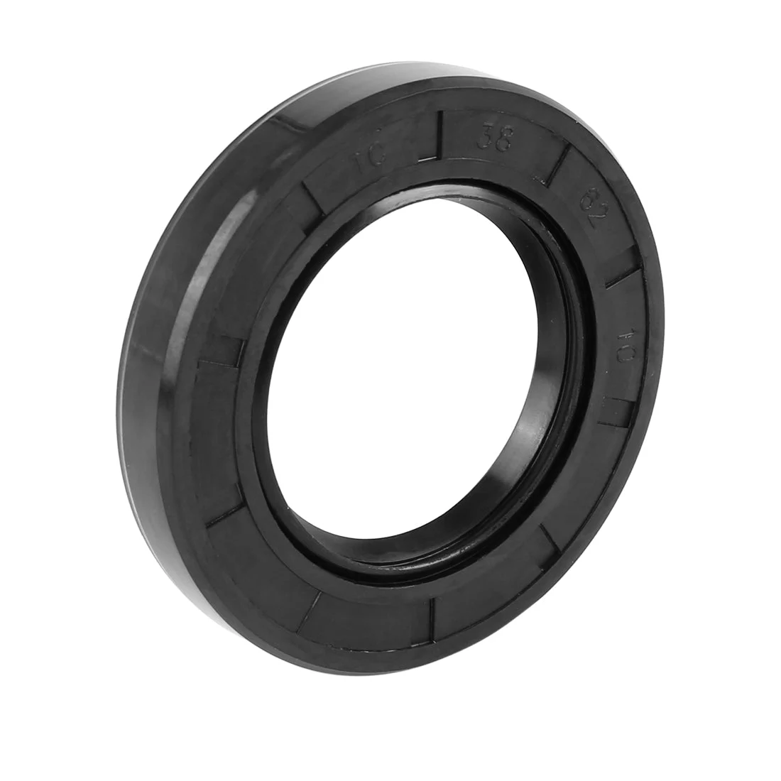 38mm x 62mm x 10mm Black Rubber Cover Double Lip TC Oil Shaft Seal