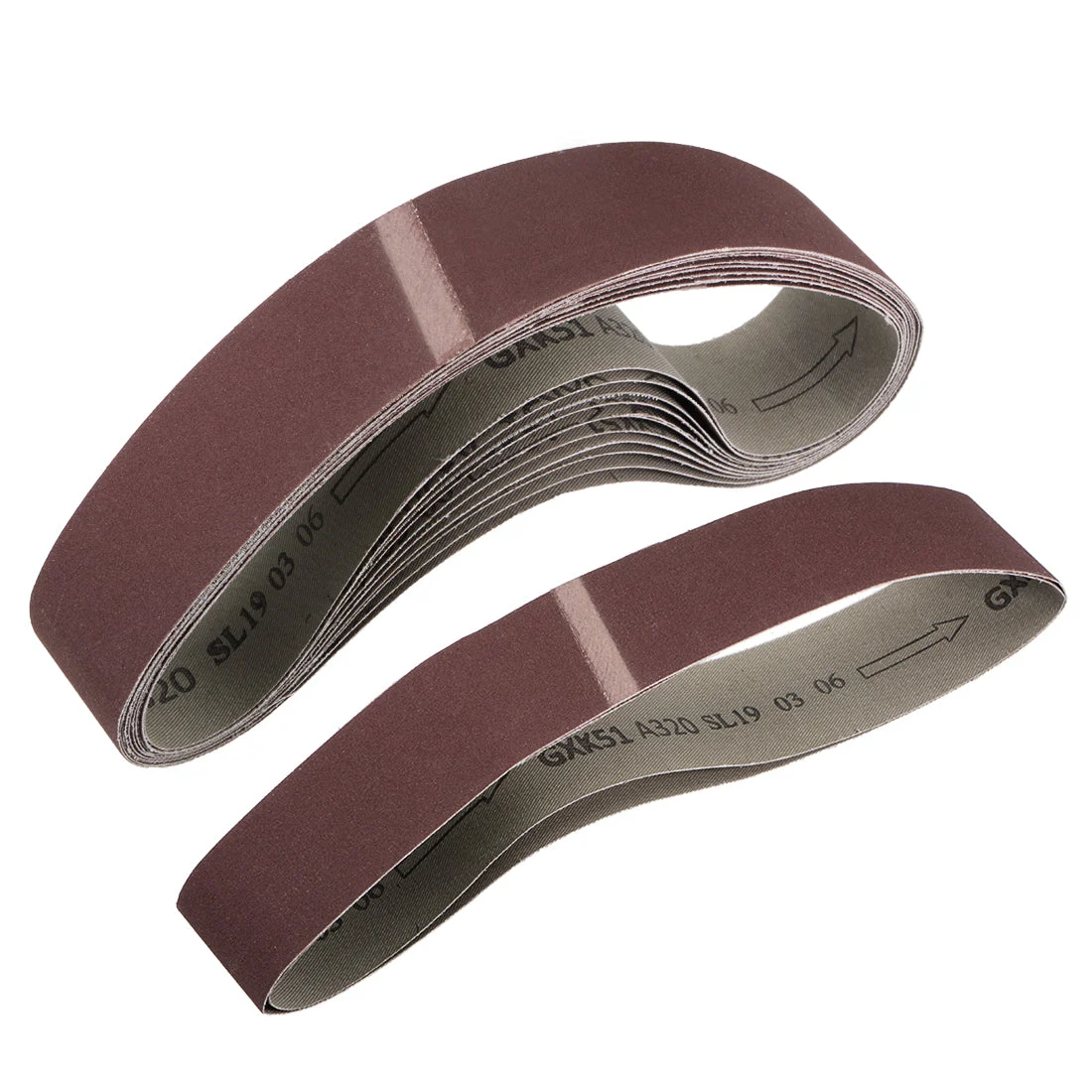 2-inch X 27-inch(50mm X 686mm) Sanding Belt 320 Grit Aluminum Oxide 12pcs