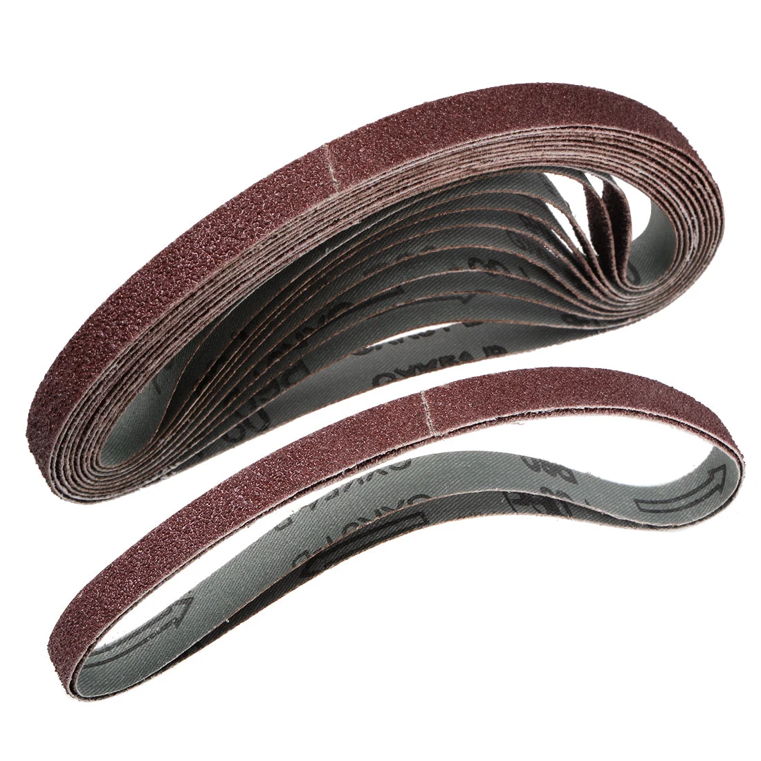 1/2-inch x 18-inch(13mm x 465mm) Sanding Belt 60 Grit Aluminum Oxide 12pcs