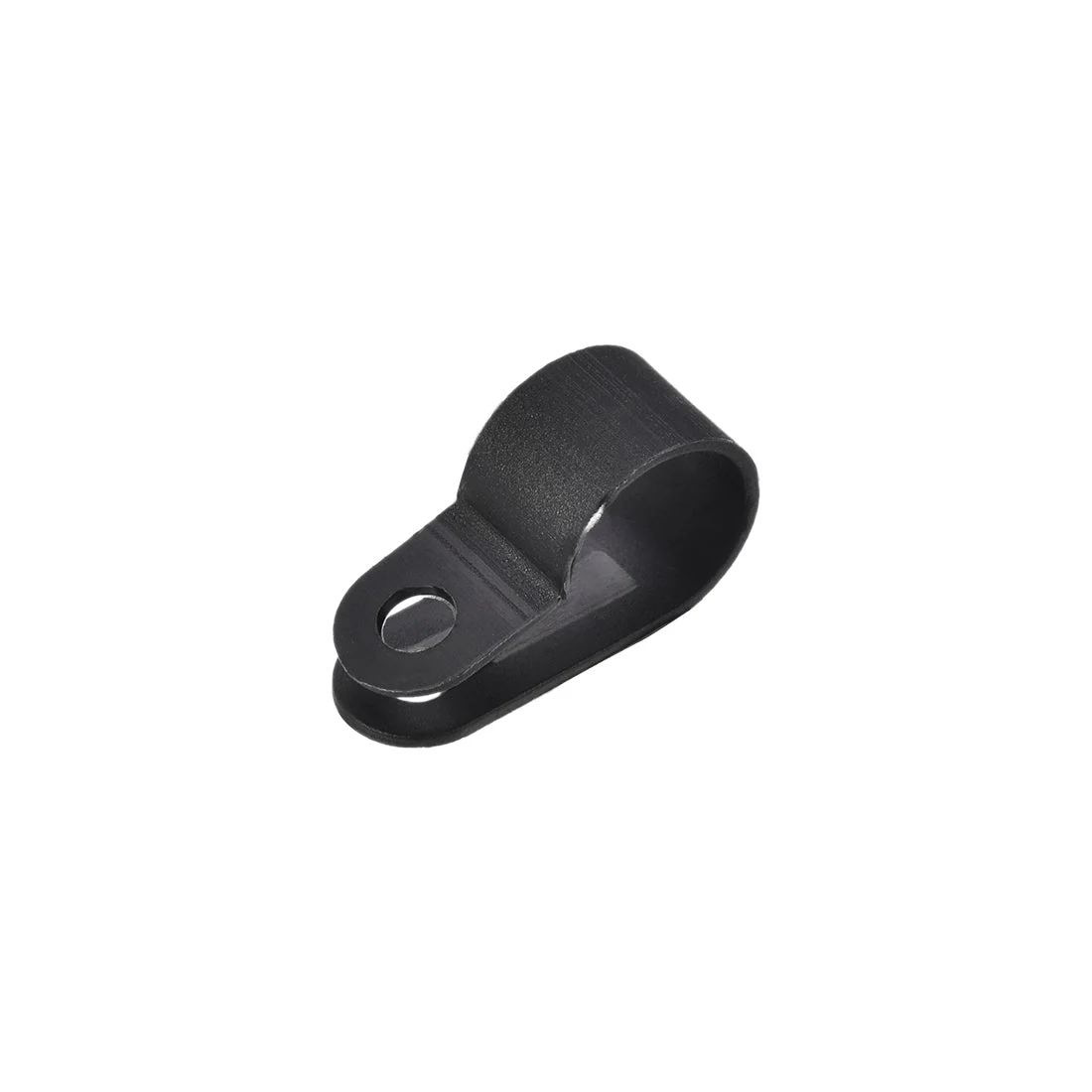 Uxcell Cable Clips Wire Holder R Type Clamp Fastener 12.7mm for Home Office Cords Management Black 50Pcs