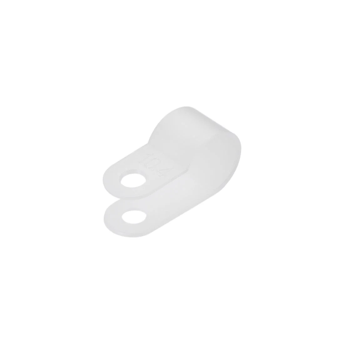 Uxcell Cable Clips Wire Holder R Type Clamp Fastener 10.4mm for Home Office Cords Management White 50Pcs