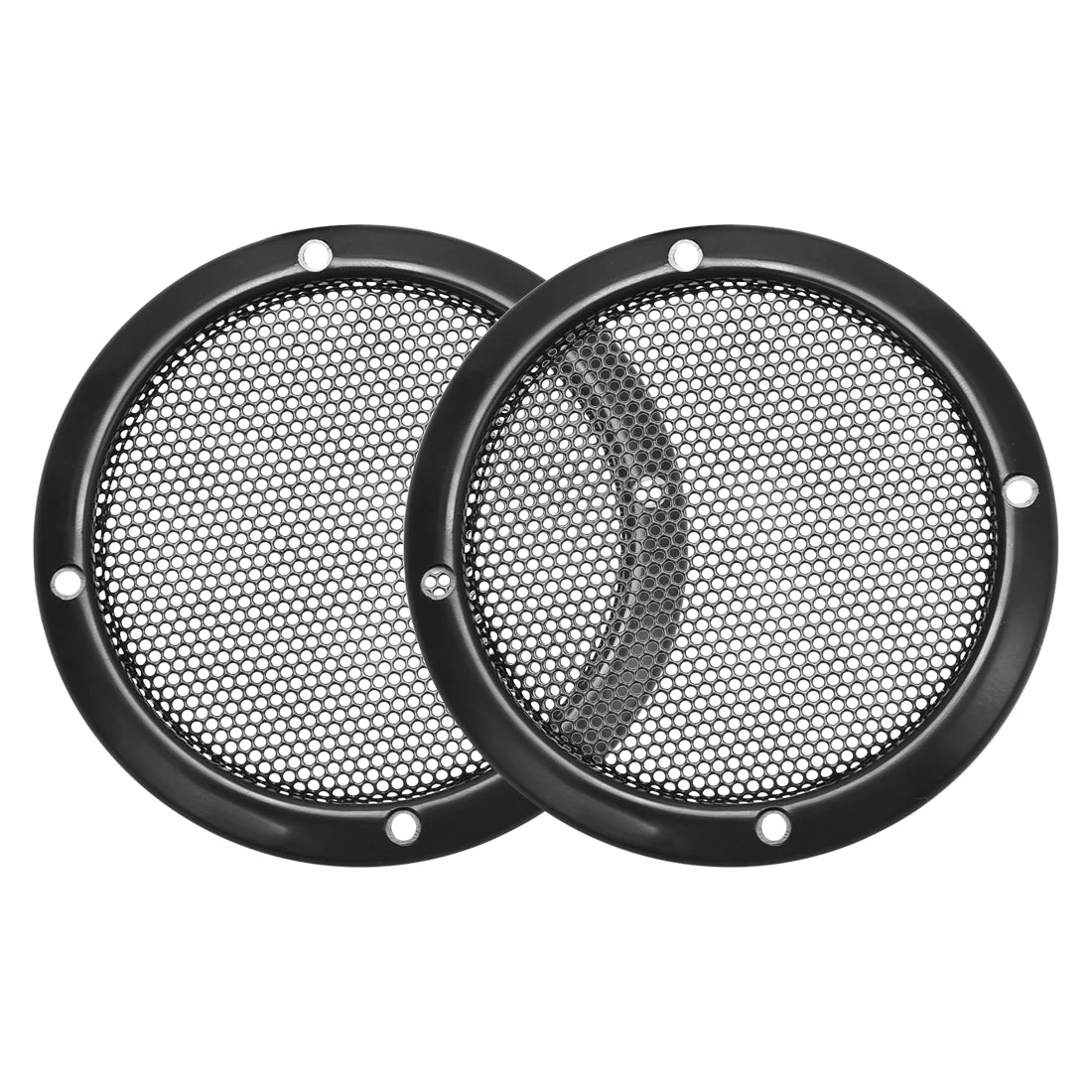 Grill Cover 3 Inch 93mm Mesh Circle Subwoofer Guard Protector Black 2pcs
