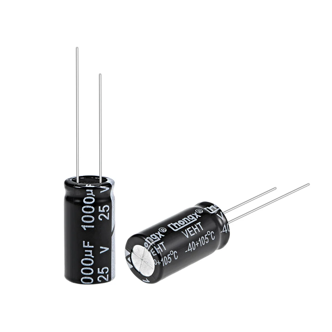 Uxcell 1000uF 25V Capacitor, Aluminum Electrolytic Capacitors 105C High Temp 10pcs