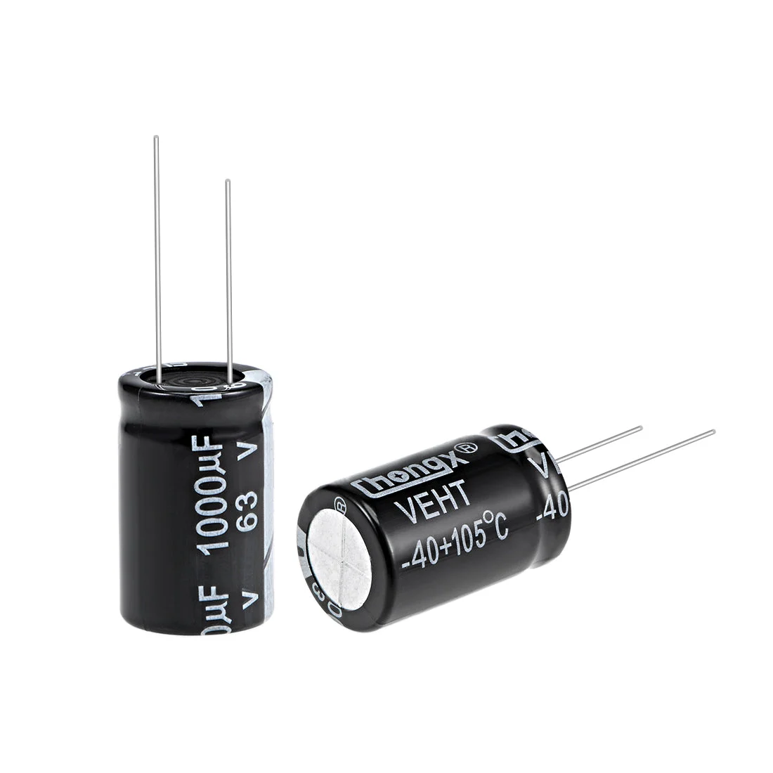 Uxcell 1000uF 63V Capacitor, Aluminum Electrolytic Capacitors 105C High Temp 3pcs