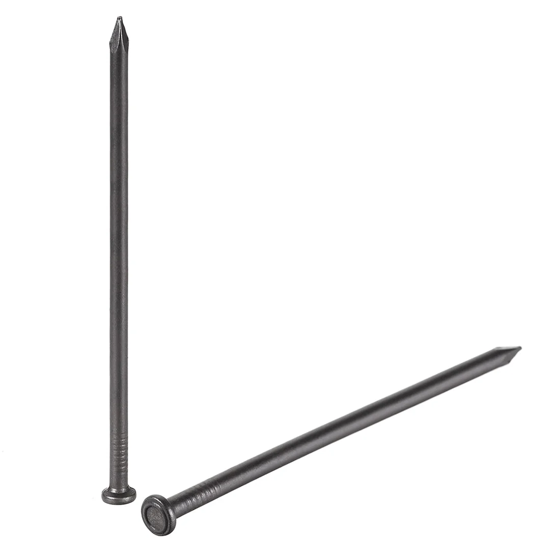 Hardware Nails Carbon Steel Point Tip Wall Cement Nail 100mm 3.9-inch Black 10pcs