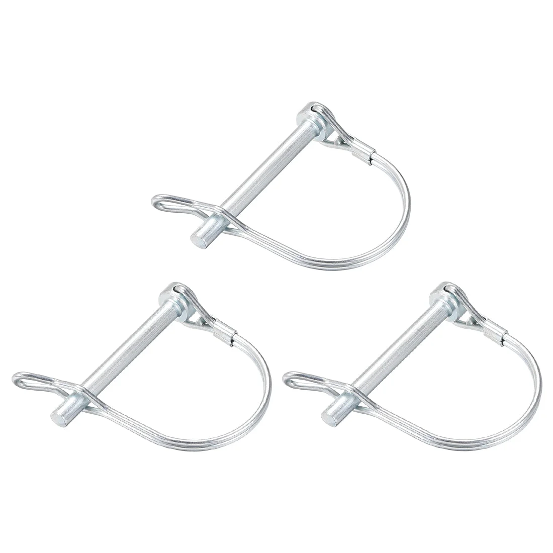 Shaft Locking Pin w Ear 6mmx55mm Coupler Pin for Farm Trailers Lawn Arch 3Pcs