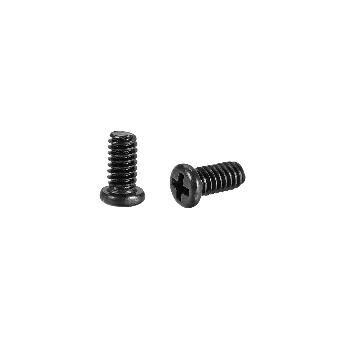 M2x5mm Computer Screws Phillips Screw Fastener Black 2.8mm Dia Screw Head 200pcs