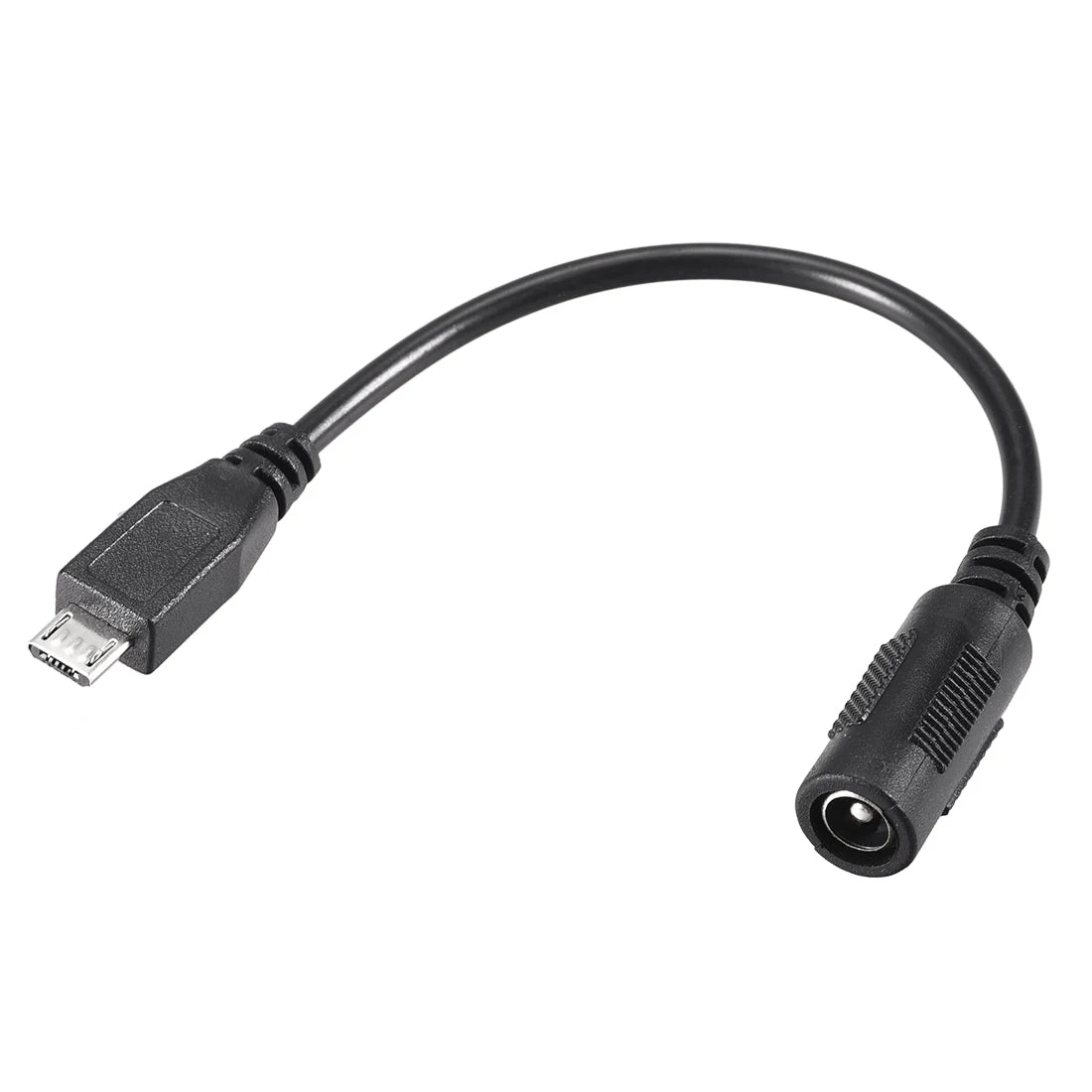 17cm DC Female Power Supply 5.5x2.1mm Adapter to Micro USB Plug Male Cable