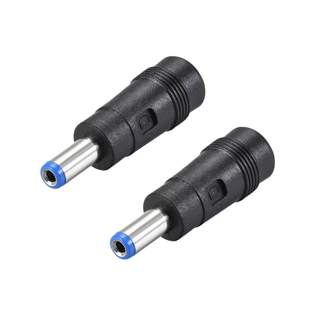 2pcs DC Power Converter 5.5mm x 2.1mm Male to 5.5mm x2.5mm Female Adapter Connector Blue