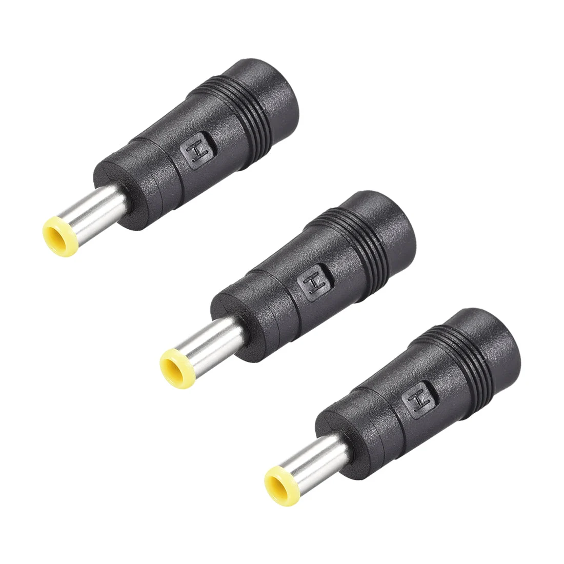 3Pcs DC Power Converter 5.5mm x 3.0mm Male with Pin to 5.5mm x 2.1mm Female Connector